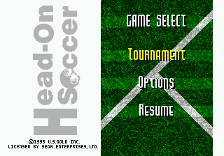 Заставка игры Head-On Soccer